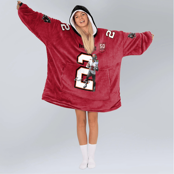 E.E 2 Tampa Bay Football Unisex Blanket Hoodie