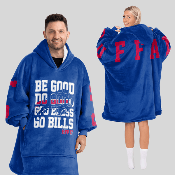 Buffalo Football Unisex Blanket Hoodie