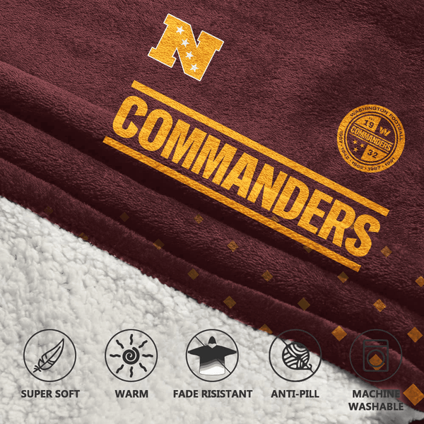 J.D 5 Washington Football x Football Unisex Blanket Hoodie