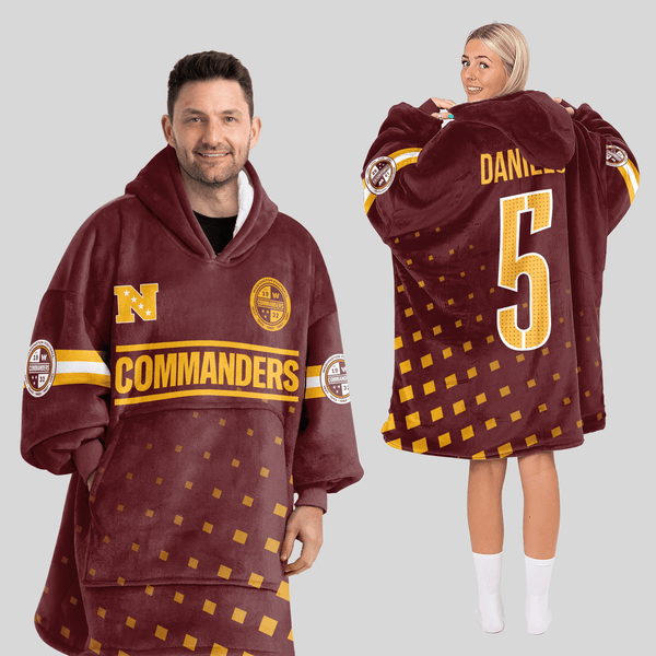 J.D 5 Washington Football x Football Unisex Blanket Hoodie