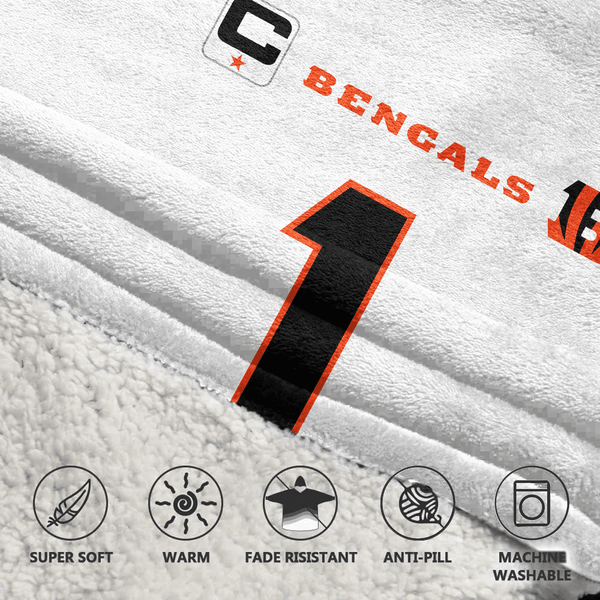 Captain J.C 1 Cincinnati Football Unisex Blanket Hoodie