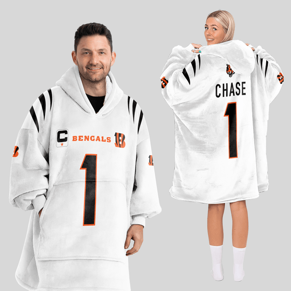 Captain J.C 1 Cincinnati Football Unisex Blanket Hoodie