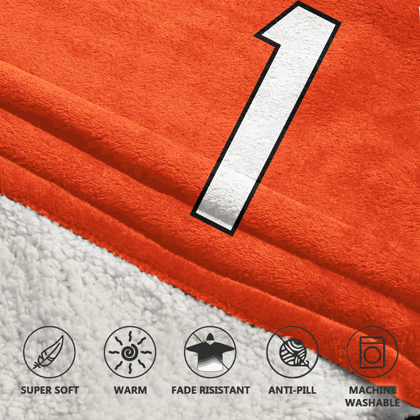 Captain J.C 1 Cincinnati Football Unisex Blanket Hoodie