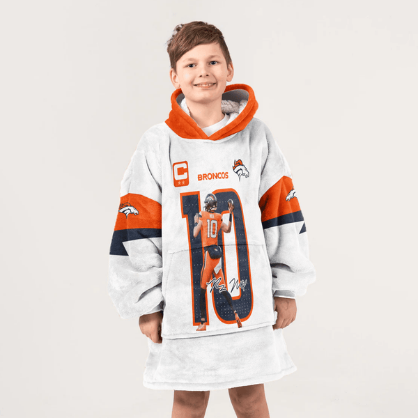 B.N 10 Denver Football Unisex Blanket Hoodie