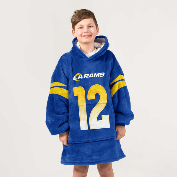 P.N 12 Los Angeles R Football Unisex Blanket Hoodie