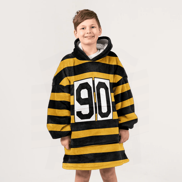 T.J.W 90 Pittsburgh Football Unisex Blanket Hoodie