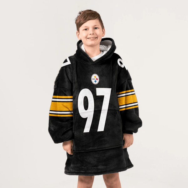 97 Pittsburgh Football Unisex Blanket Hoodie
