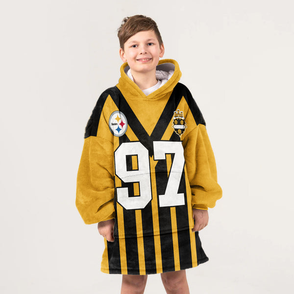 97 Pittsburgh Football Unisex Blanket Hoodie