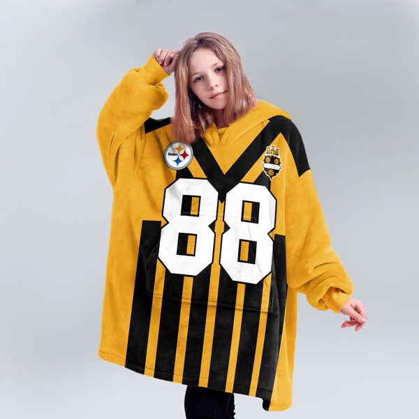 88 Pittsburgh Football Unisex Blanket Hoodie