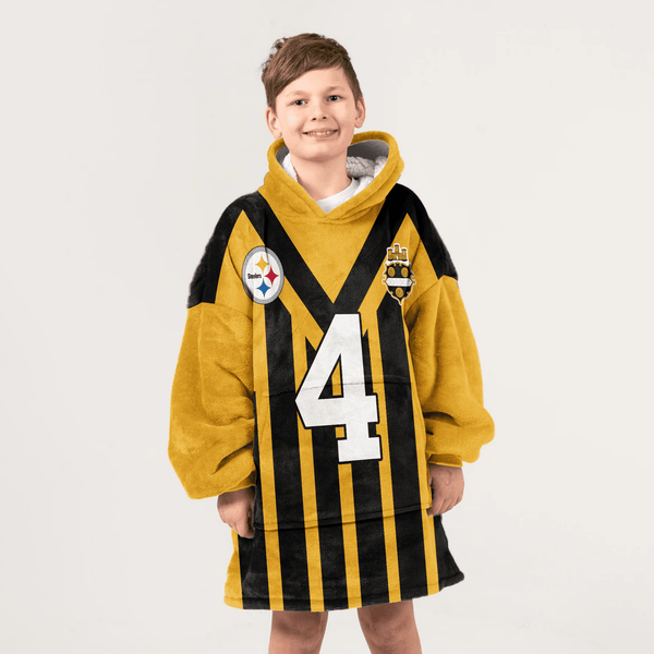 D.M 4 Pittsburgh Football Unisex Blanket Hoodie