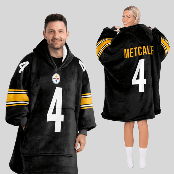 D.M 4 Pittsburgh Football Unisex Blanket Hoodie