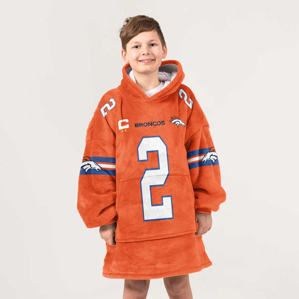 P.S 2 Captain Denver Football Unisex Blanket Hoodie