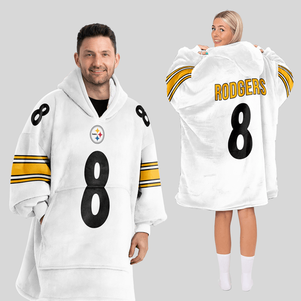 8 Pittsburgh Football Unisex Blanket Hoodie