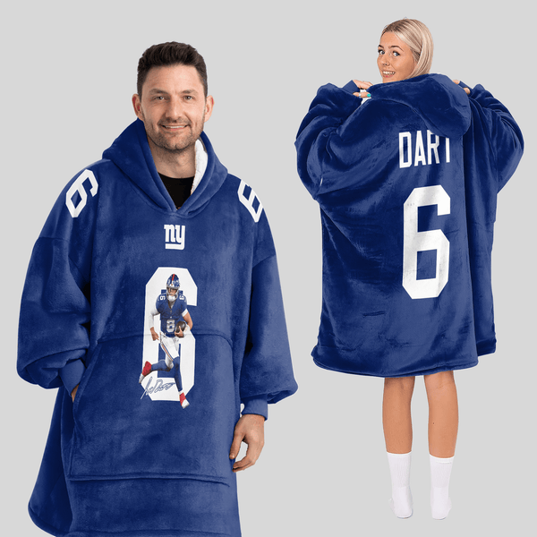 J.D 6 New York G Football Unisex Blanket Hoodie