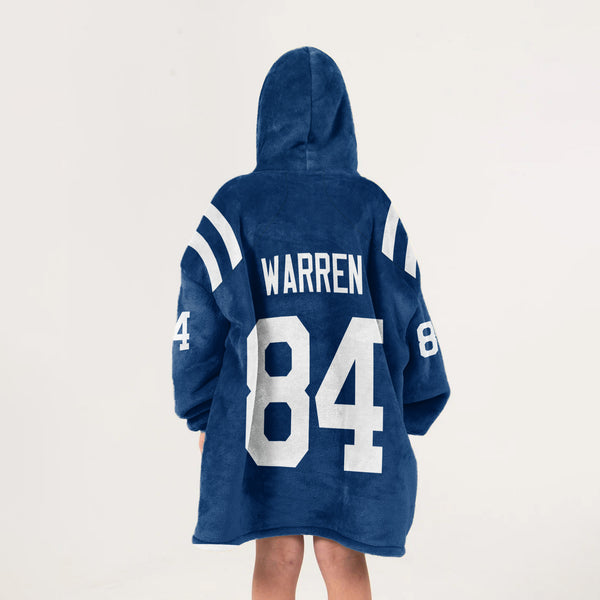 T.W 84 Indianapolis Football Unisex Blanket Hoodie