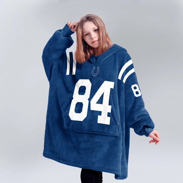 T.W 84 Indianapolis Football Unisex Blanket Hoodie