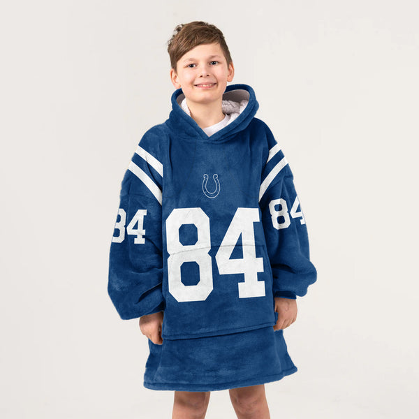 T.W 84 Indianapolis Football Unisex Blanket Hoodie