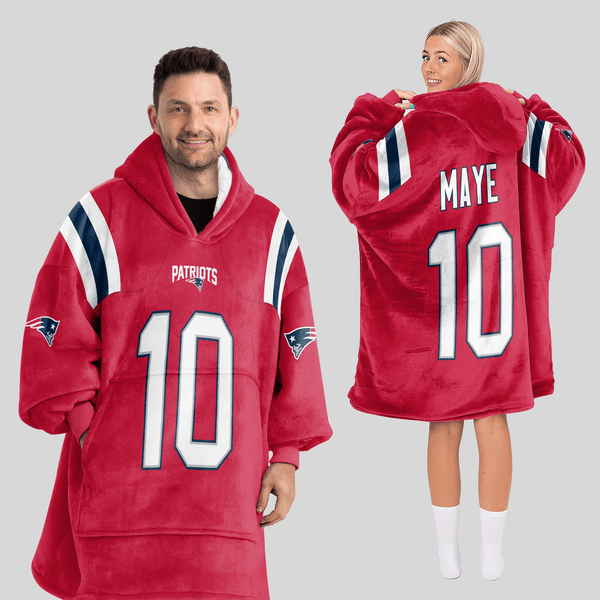 D.M 10 New England Football Unisex Blanket Hoodie