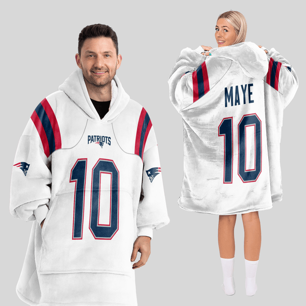 10 New England Football Unisex Blanket Hoodie