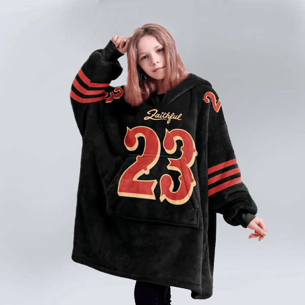C.M 23 San Francisco Football Unisex Blanket Hoodie
