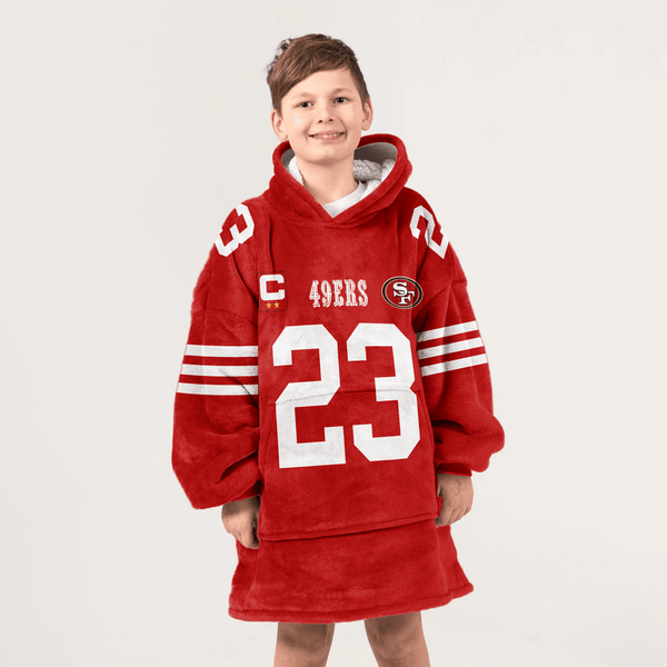 C.M 23 San Francisco Football Unisex Blanket Hoodie