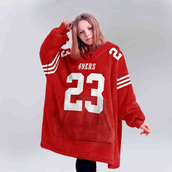 C.M 23 San Francisco Football Unisex Blanket Hoodie