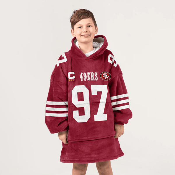 N.B 97 Captain San Francisco Football Unisex Blanket Hoodie