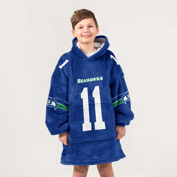 J.S 11 Seattle Football Unisex Blanket Hoodie
