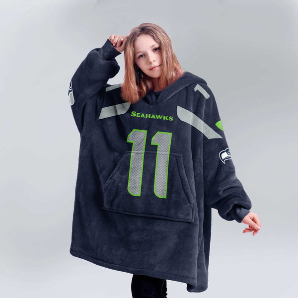 J.S 11 Seattle Football Unisex Blanket Hoodie
