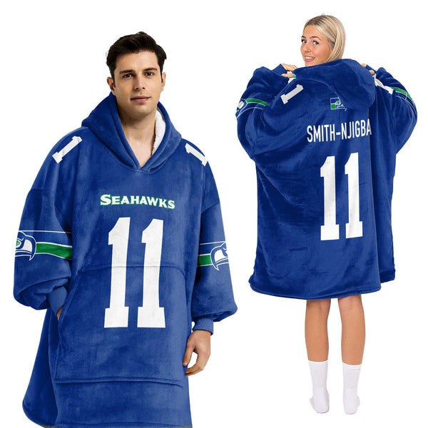 J.S 11 Seattle Football Unisex Blanket Hoodie