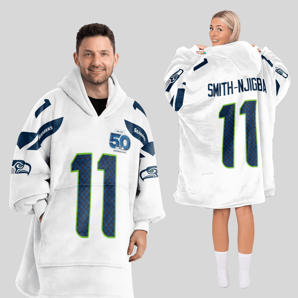J.S 11 Seattle Football Unisex Blanket Hoodie