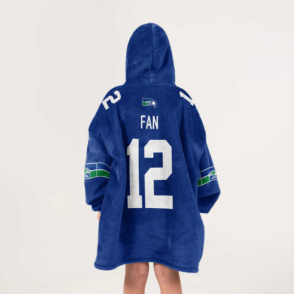 Fan 12 Seattle Football Unisex Blanket Hoodie