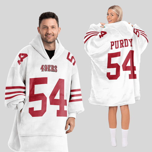 F.W 54 Captain San Francisco Football Unisex Blanket Hoodie
