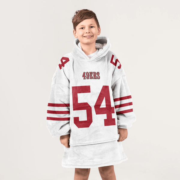 F.W 54 Captain San Francisco Football Unisex Blanket Hoodie