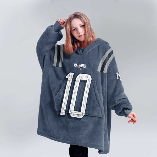 D.M 10 New England Football Unisex Blanket Hoodie