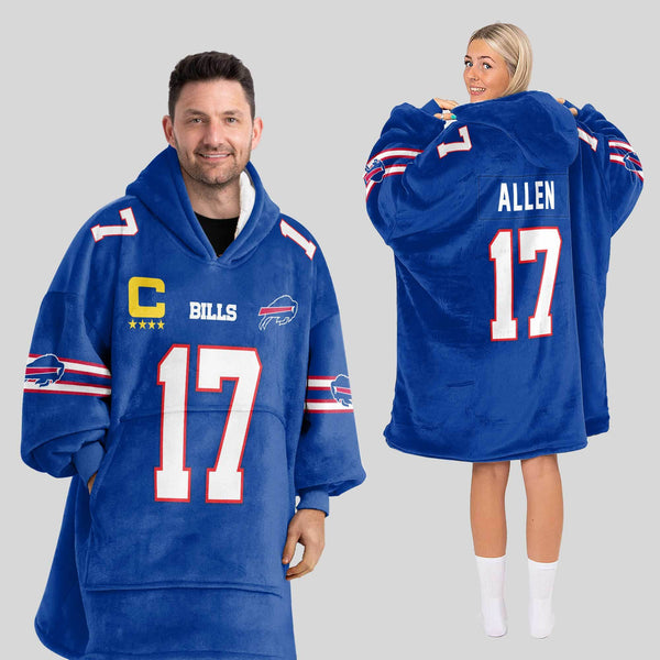 Buffalo Football Team Unisex Blanket Hoodie