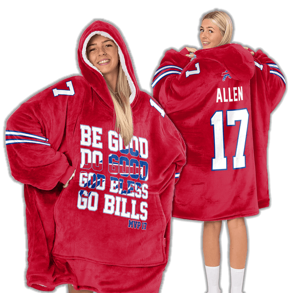 J.A 17 Buffalo Football Unisex Blanket Hoodie