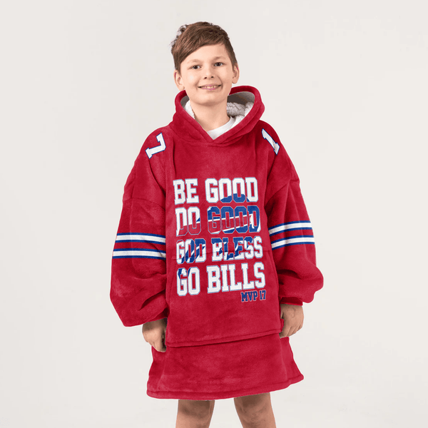 J.A 17 Buffalo Football Unisex Blanket Hoodie