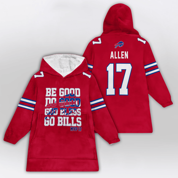 J.A 17 Buffalo Football Unisex Blanket Hoodie