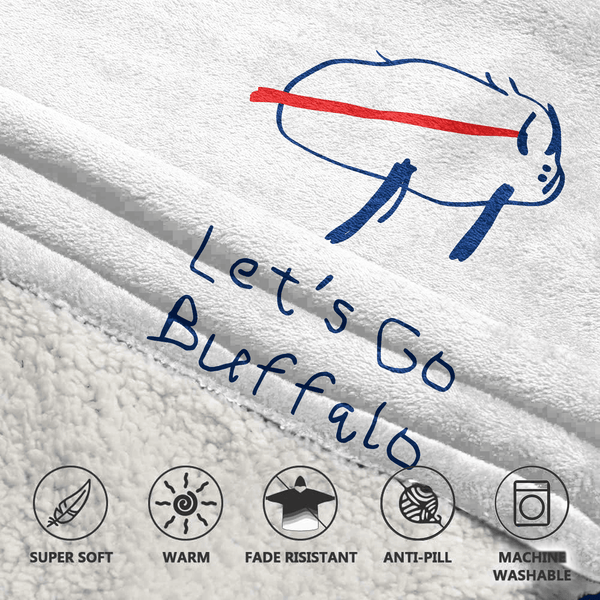 J.A 17 Buffalo Football Unisex Blanket Hoodie