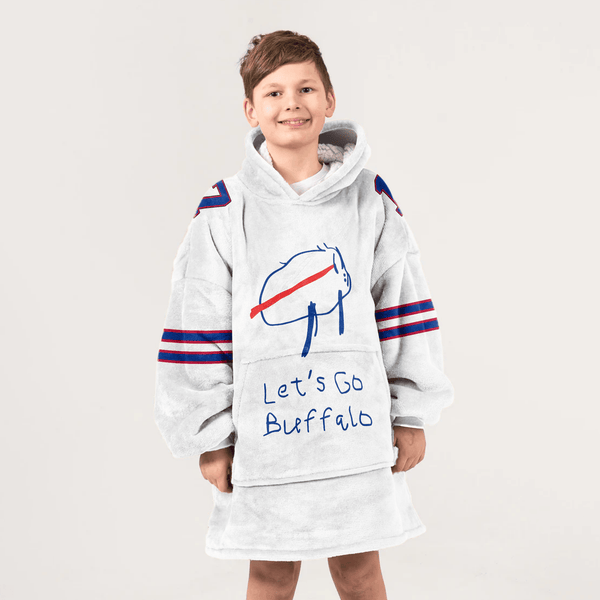 J.A 17 Buffalo Football Unisex Blanket Hoodie