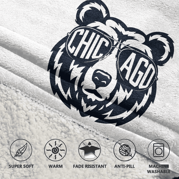 R.O 15 Chicago Football Unisex Blanket Hoodie