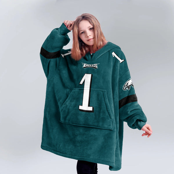 J.H 1 Philadelphia Football Unisex Blanket Hoodie