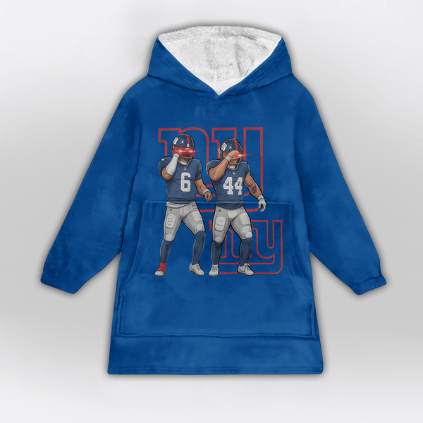 New York G Football Unisex Blanket Hoodie