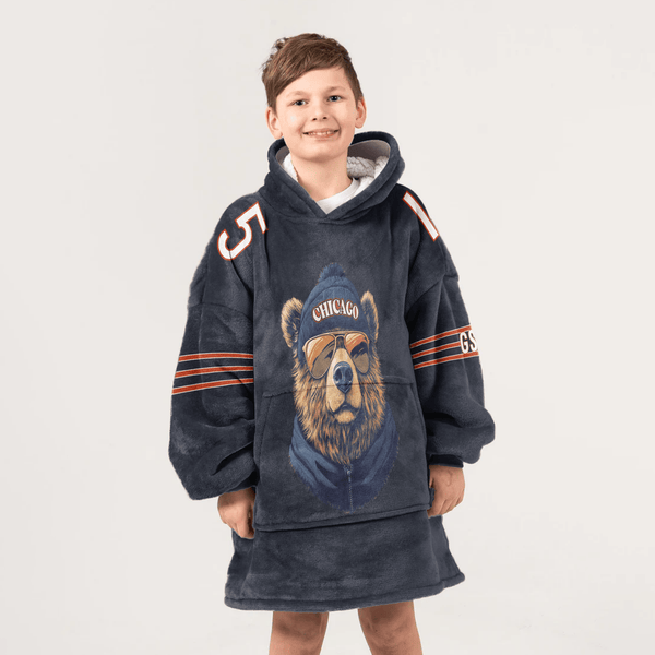 R.O 15 Chicago Football Unisex Blanket Hoodie