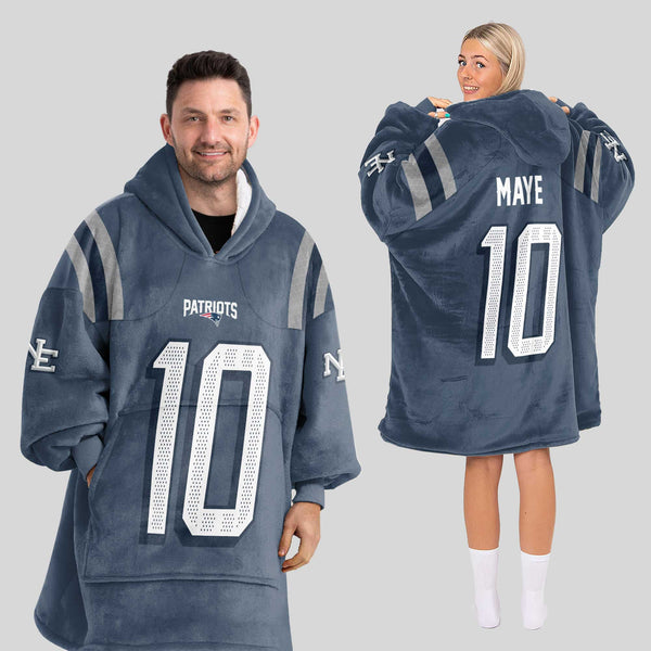 D.M 10 New England Football Unisex Blanket Hoodie