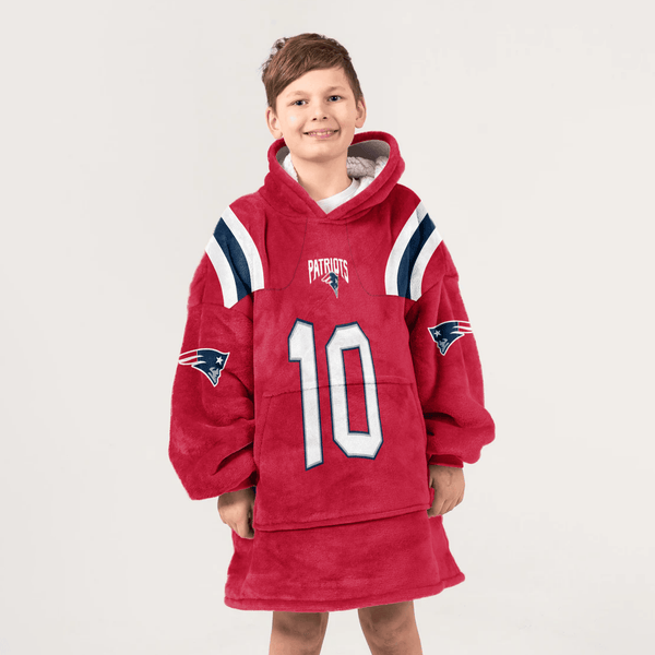 D.M 10 New England Football Unisex Blanket Hoodie