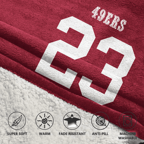 C.M 23 San Francisco Football Unisex Blanket Hoodie