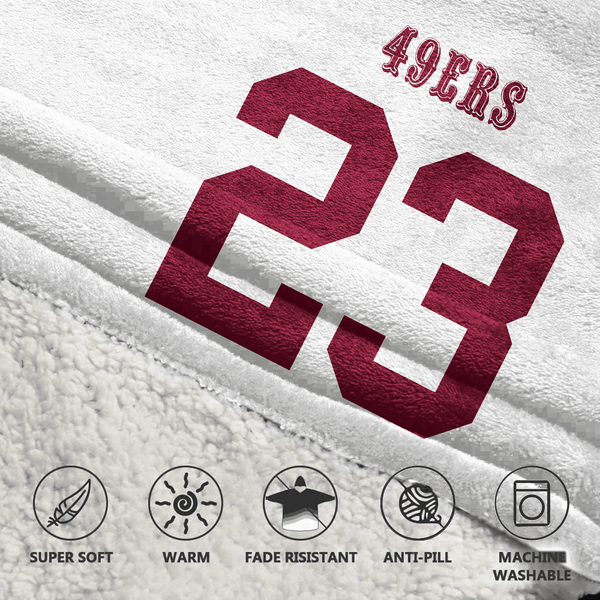 C.M 23 San Francisco Football Unisex Blanket Hoodie