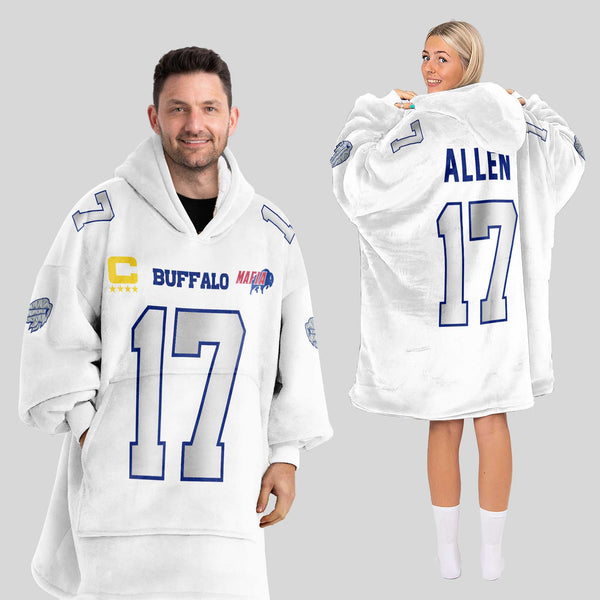 Mafia J.A 17 Buffalo Football Unisex Blanket Hoodie